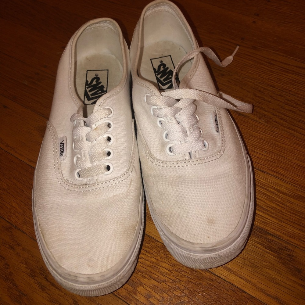 White Vans Authentic - Picture 2 of 5